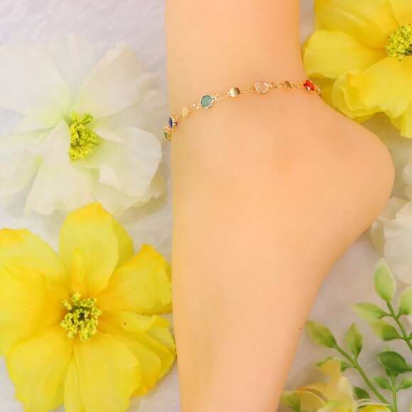 Minimalist Anklet, Sleek & Modern Design, Women’s Fashion, YC110464-A - Picture 9 of 10